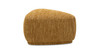 Pebble 26" Rounded Triangle Cocktail Ottoman, Mustard Yellow 6