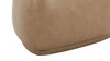 Pebble 26" Rounded Triangle Cocktail Ottoman, Tuscan Tan Brown 6