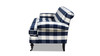 Alana Lawson Three-Cushion Tight Back Sofa, Blue Lattice 7