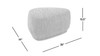 Pebble 44" & 26" Rounded Triangle Cocktail Ottoman Set, Tuscan Tan Brown 9