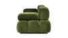 Marcel 72.5" Bubble Modular Modern 2-Piece Loveseat Sofa, Olive Green 6