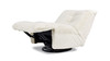 Rearden 35.5" Swivel Glider Manual Recliner Armless Lounge Chair, Pearl White 7