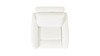 Bloomy 32" Wide High-Back Power Recliner, Chiffon White Bouclé