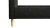 Roman Curved Headboard Upholstered Platform Bed, King, Ebony Black Bouclé 11