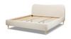 Roman Curved Headboard Upholstered Platform Bed