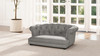 Kiki 36.5" Chesterfield Dog Sofa Bed, Medium, Uptown Gray 2
