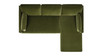Knox 89" Modern Farmhouse Reversible Chaise Sectional Sofa, Olive Green 5