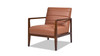 Kenneth 28" Modern-Transitional Lounge Accent Chair, Brown 1