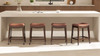 Barlow 24.5" Backless Saddle Counter Stool, Brown 3