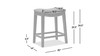Barlow 24.5" Backless Saddle Counter Stool, Brown 12