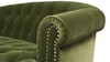 La Rosa Victorian Chesterfield Loveseat, Olive Green 9