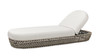 Willow 80.5" Sunbrella Upholstered Woven Patio Lounger, Wheat Beige 1