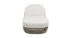 Willow 80.5" Sunbrella Upholstered Woven Patio Lounger, Wheat Beige 5