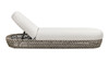 Willow 80.5" Sunbrella Upholstered Woven Patio Lounger, Wheat Beige 6