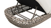 Willow 80.5" Sunbrella Upholstered Woven Patio Lounger, Wheat Beige 7