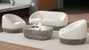 Willow 71" Upholstered Woven Patio Deep Seating Sofa, Wheat Beige 2
