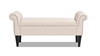 Kathy Roll Arm Entryway Accent Bench, Sky Neutral Beige 4