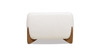 Alpine 43.5" Sherpa Arm Chair, Ivory White 6