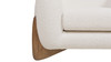 Alpine 43.5" Sherpa Arm Chair, Ivory White 15