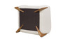 Alpine 43.5" Sherpa Arm Chair, Ivory White 16