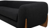 Alpine 90" Sherpa Sofa, Ebony Black Bouclé 13
