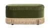 Serena 38" Oval Storage Bench Ottoman, Olive Green 4