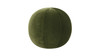 Luna 12" Round Sphere Accent Ball Throw Pillow, Olive Green 5
