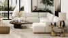 Destin 164" 5pc Modular RAF U-Shaped Chaise Sectional with Storage Console, Lunar Gray 4