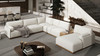 Destin 164" 5pc Modular RAF U-Shaped Chaise Sectional with Storage Console, Lunar Gray 3