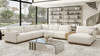 Destin 164" 5pc Modular RAF U-Shaped Chaise Sectional with Storage Console, Lunar Gray 8