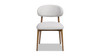 Locke 20.5" Modern Upholstered Dining Chair with Wood Frame, Salt & Pepper Bouclé 4