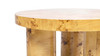 Nebula 28" Round Pillar Leg Coffee Table, Warm Natural Brown 10