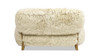 Enchante 52.5" Mongolian Sheepskin Accent Loveseat, Taupe Beige 6