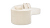 Mallory 134.5" Sofa-in-a-Box RAF Curved Sectional Sofa, Porcelain Light Beige 7
