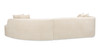 Mallory 134.5" Sofa-in-a-Box RAF Curved Sectional Sofa, Porcelain Light Beige 9