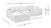 Brenley 110.5" LAF Sofa-in-a-Box Sectional Sofa, Ash Gray 6