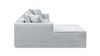 Brenley 110.5" LAF Sofa-in-a-Box Sectional Sofa, Ash Gray 7
