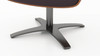 Jovan 20.5" Mid-Century Modern Genuine Leather Footstool Ottoman, Cacao Espresso Brown 9