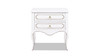 Court 23.5" Wide Edwardian Storage Side Table, Soft White 1