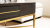 Kingsly 51" Contemporary Glam Storage Coffee Table, Espresso Black 4