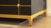 Kingsly 42" Contemporary Glam Storage Chest, Espresso Black 6