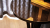 Verona 22" Contemporary Glam Round Accent Side Table, Espresso Black 2