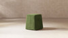 Clyde 14" Tapered Square Upholstered Ottoman, Moss Green  2
