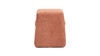 Clyde 14" Tapered Square Upholstered Ottoman, Spice Orange 5