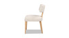 Louise Split Back Upholstered Dining Side Chair, Set of 2, Travertine Beige 7