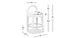 Penny Round Arched Fully Upholstered Counter Stool Chair, Set of 2, Travertine Beige 8