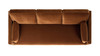 Knox 84" Modern Farmhouse Sofa, Burnt Orange