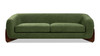 Alpine 90.5" Sherpa Sofa, Moss Green Fleeced Teddy 1