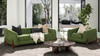 Alpine 90.5" Sherpa Sofa, Moss Green Fleeced Teddy 9