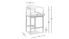 Artemis 26" Mixed Material Upholstered Counter Stool, Warm White 8
